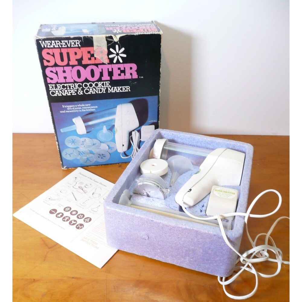 WearEver Super Shooter Electric Cookie Canape Candy Maker Complete In Box